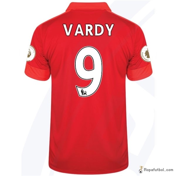 Camiseta Leicester City Replica Segunda Ropa Vardy 2016/17 Rojo